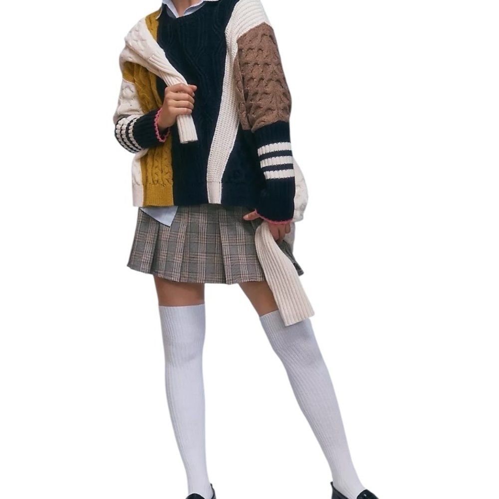 Maeve Multicolor Patchwork Sweater - image 4